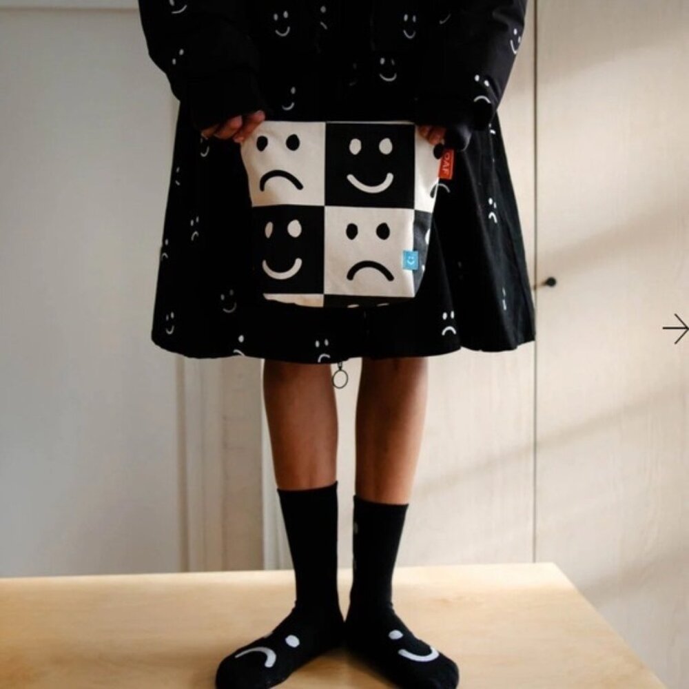 Lazy Oaf Happy Sad Wash Bag Pouch